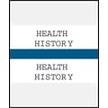 Medical Arts Press® Standard Preprinted Chart Divider Tabs; Health History, Dark Blue