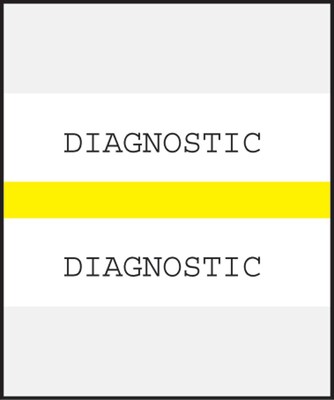 Medical Arts Press® Standard Preprinted Chart Divider Tabs; Diagnostic, Yellow