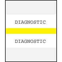 Medical Arts Press® Standard Preprinted Chart Divider Tabs; Diagnostic, Yellow