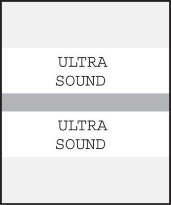 Medical Arts Press® Standard Preprinted Chart Divider Tabs; Ultrasound, Gray