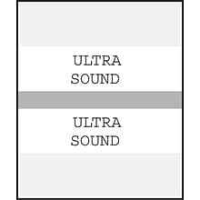 Medical Arts Press® Standard Preprinted Chart Divider Tabs; Ultrasound, Gray