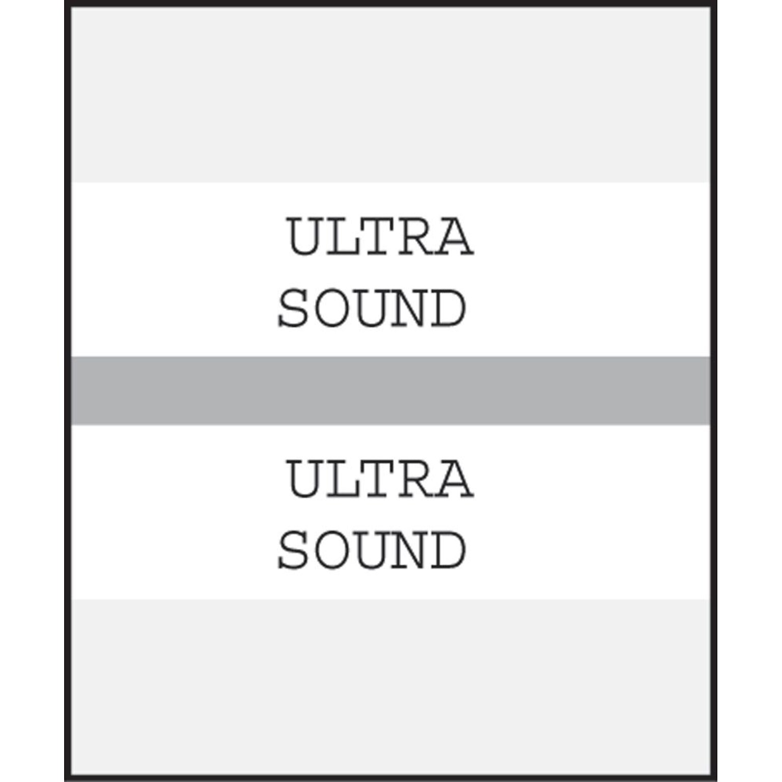 Medical Arts Press® Standard Preprinted Chart Divider Tabs; Ultrasound, Gray