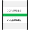 Medical Arts Press® Standard Preprinted Chart Divider Tabs; Consults, Green