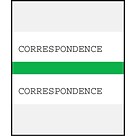 Medical Arts Press® Standard Preprinted Chart Divider Tabs; Correspondence, Green