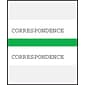 Medical Arts Press® Standard Preprinted Chart Divider Tabs; Correspondence, Green