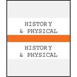 Medical Arts Press® Standard Preprinted Chart Divider Tabs; History & Physical, Orange