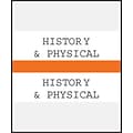 Medical Arts Press® Standard Preprinted Chart Divider Tabs; History & Physical, Orange