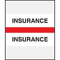 Medical Arts Press® Standard Preprinted Chart Divider Tabs; Insurance, Red