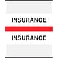 Medical Arts Press® Standard Preprinted Chart Divider Tabs; Insurance, Red