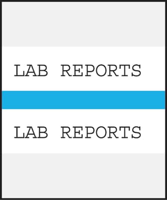 Medical Arts Press® Standard Preprinted Chart Divider Tabs; Lab Reports, Light Blue