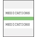 Medical Arts Press® Standard Preprinted Chart Divider Tabs; Medications, Light Green