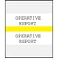 Medical Arts Press® Standard Preprinted Chart Divider Tabs; Operative Report, Yellow