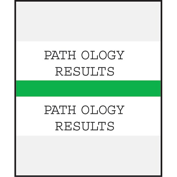 Medical Arts Press® Standard Preprinted Chart Divider Tabs; Pathology Results, Green
