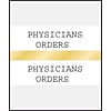 Medical Arts Press® Standard Preprinted Chart Divider Tabs; Physicians Orders, Gold