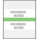 Medical Arts Press® Standard Preprinted Chart Divider Tabs; Progress Notes, Light Green