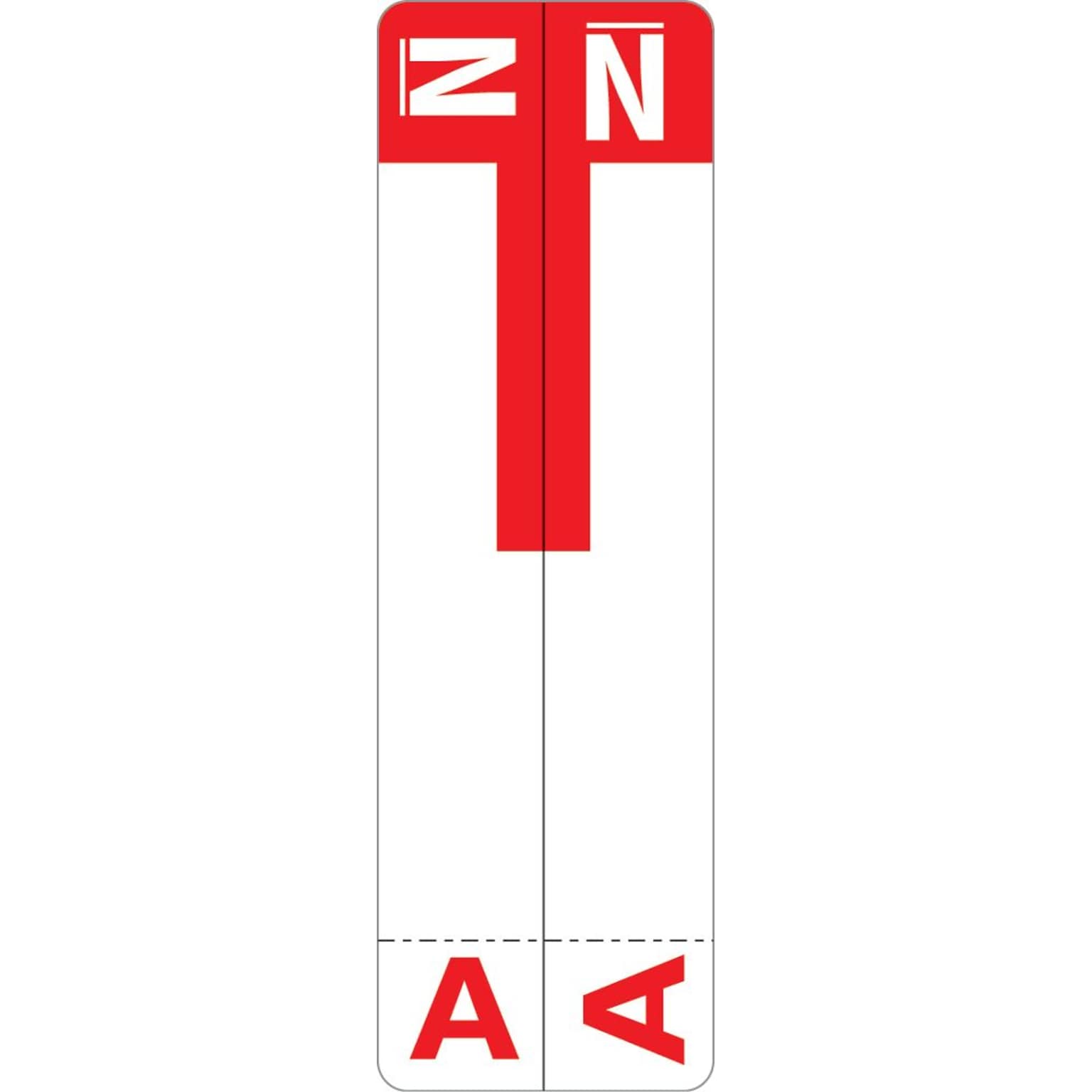 Medical Arts Press® A and N Name Labels, Red, Smead® Alpha-Z® Compatible