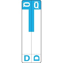 Medical Arts Press® D and Q Name Labels, Light Blue, Smead® Alpha-Z® Compatible