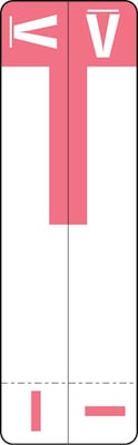 Medical Arts Press® I and V Name Labels, Pink, Smead® Alpha-Z® Compatible