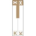 Medical Arts Press® K and X Name Labels, Light Brown, Smead® Alpha-Z® Compatible