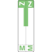 Medical Arts Press® M and Z Name Labels, Light Green, Smead® Alpha-Z® Compatible