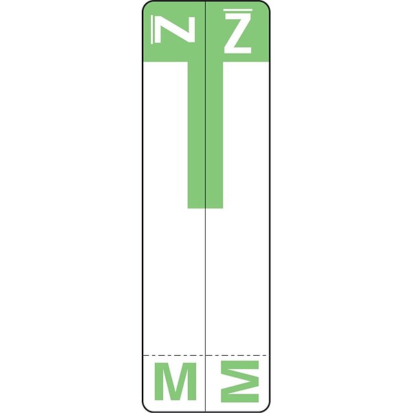 Medical Arts Press® M and Z Name Labels, Light Green, Smead® Alpha-Z® Compatible