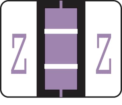 Medical Arts Press® TAB® Products Compatible Alpha Sheet Style Labels; Letter Z