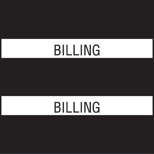 Medical Arts Press® Large Chart Divider Tabs, Billing, Black