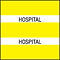 Medical Arts Press® Large Chart Divider Tabs, Hospital, Yellow