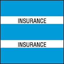 Medical Arts Press® Large Chart Divider Tabs, Insurance, Lt. Blue
