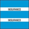 Medical Arts Press® Large Chart Divider Tabs, Insurance, Lt. Blue