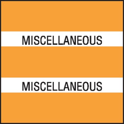 Medical Arts Press® Large Chart Divider Tabs, Miscellaneous, Orange