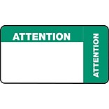 Medical Arts Press® Wrap-Around Medical Labels, Attention, Blue and Green, 1-3/4x3-1/4, 500 Labels