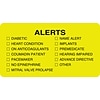 Medical Arts Press® Chart Alert Medical Labels, Alerts, Chartreuse, 1-3/4x3-1/4, 500 Labels