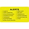 Medical Arts Press® Chart Alert Medical Labels, Alerts, Chartreuse, 1-3/4x3-1/4, 500 Labels