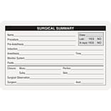 Veterinary Surgical Summary & Blood Analysis Labels, Surgical Summary, White, 2 1/2x4, 100 Labels