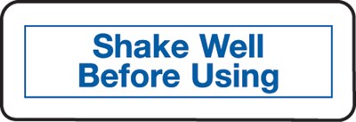 Medical Arts Press® Medication Instruction Labels, Shake Well Before Using, White, 1/2x1-1/2, 500 L