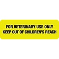 Medical Arts Press® Veterinary Medication Labels, For Veterinary Use Only, Fl Chartreuse, 1/2x1-1/2, 500 Labels