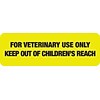 Medical Arts Press® Veterinary Medication Labels, For Veterinary Use Only, Fl Chartreuse, 1/2x1-1/2
