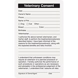 Medical Arts Press® Veterinary Consent/Release Medical Labels, Vet/Consent, White, 2-1/2x4, 100 Lab