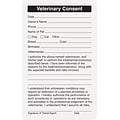 Medical Arts Press® Veterinary Consent/Release Medical Labels, Vet/Consent, White, 2-1/2x4, 100 Labels