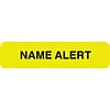 Chart Alert Medical Labels, Name Alert, Fluorescent Chartreuse, 5/16x1-1/4, 500 Labels