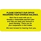 Medical Arts Press® Past Due Collection Labels, Please contact our Office, Fl Chartreuse, 1-3/4x3-1/4", 250 Labels
