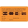 Medical Arts Press® Reminder & Thank You Collection Labels, Transfer Balance, Fl Orange, 1-3/4x3-1/4