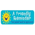 Soft Collection Pre-Printed Labels, Friendly Reminder, 0.75 x 2.5 inch, 300 Labels