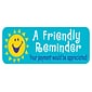 Soft Collection Pre-Printed Labels, Friendly Reminder, 0.75 x 2.5 inch, 300 Labels