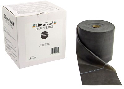 Thera-Band® Exercise Bands, 50 Yard Bulk Roll, Special Heavy, Black