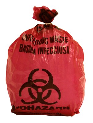Biomedical Waste Disposal Systems, Infectious Waste Bags, 1-Gallon