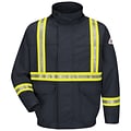 Bulwark  Lined Bomber Jacket With CSA Reflective Trim - EXCEL FR  ComforTouch  RG x XXL, Navy