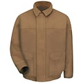 Bulwark  Mens Brown Duck Lined Bomber Jacket - EXCEL FR  ComforTouch  RG x L, Brown duck