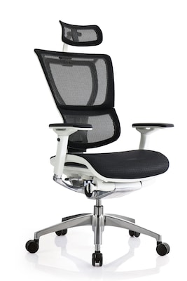 Eurotech iOO Ergonomic Mesh Chair Headrest, White (IOO-HDRWHT)